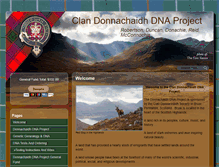 Tablet Screenshot of clandonnachaidhdna.org